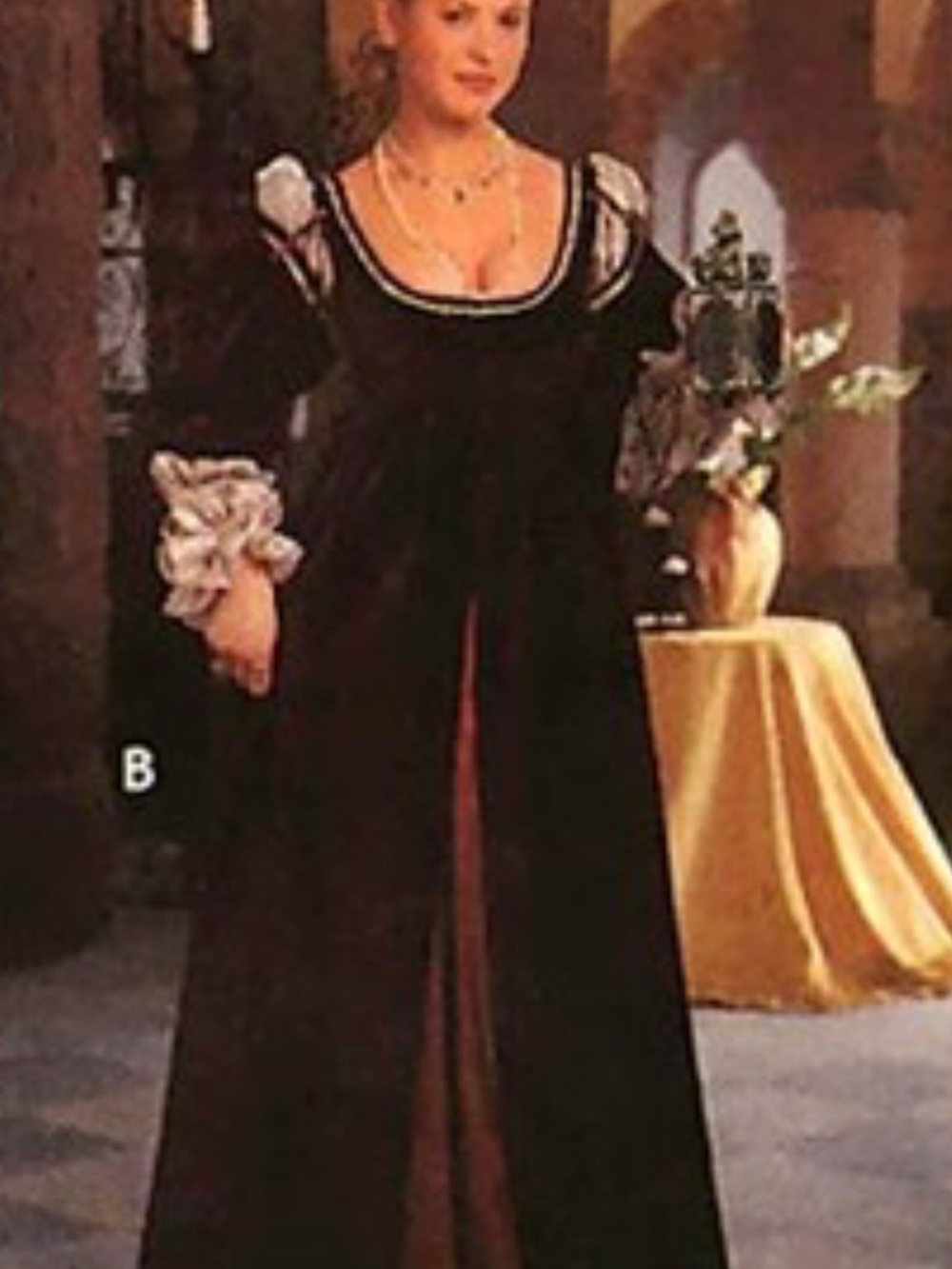 Handmade Red Velvet Medieval Cosplay Renaissance Dress Size XS Theater Quality